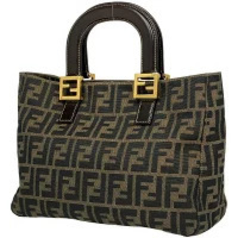 Fendi Zucca handbag canvas brown